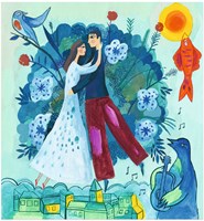 Djeco activité de peinture set artistique inspiré de Chagall - papier FSC-2