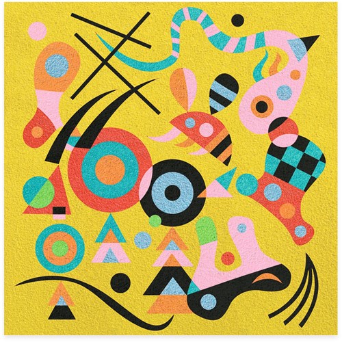 Djeco coffret sable coloré abstrait - inspiré par Kandinsky FSC-2