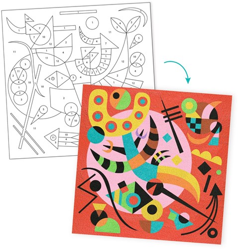 Djeco zandkunst set abstract - geïnspireerd door Kandinsky FSC-3