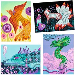 Djeco puzzel Créatures légendaires - FSC MIX legpuzzel speelgoed