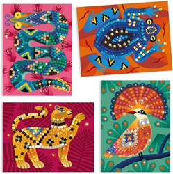 Djeco mozaïek knutselset jungle - Deep In The Jungle creatief speelgoed