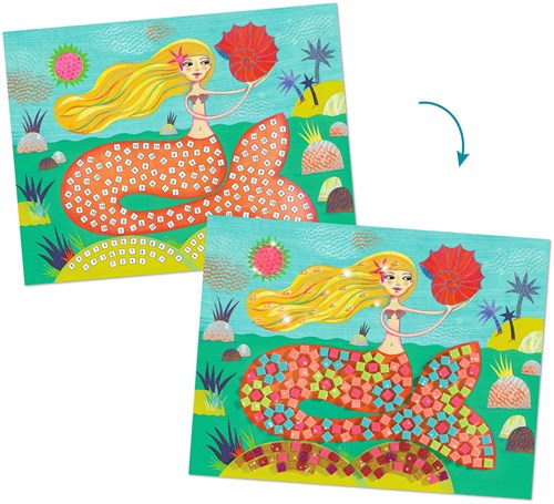 Djeco mozaïek knutselset The Mermaids' Song - creatief speelgoed-2