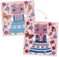 Djeco mozaïek knutselset Lovely Pets - creatieve dieren stickers-2