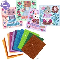 Djeco mozaïek knutselset Lovely Pets - creatieve dieren stickers-3