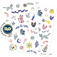Djeco tatouages temporaires Sweet Dreams phosphorescents enfants FSC