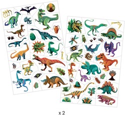 Djeco tattoo Dino Club - tatouages temporaires pour enfants dinosaure