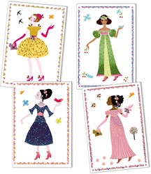 Djeco stickers jurken door de seizoenen - knutselset voor kinderen
