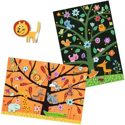 Djeco autocollants chats - kit créatif pour enfants