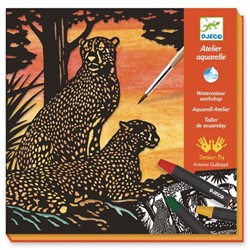 Atelier d'aquarelle Djeco Jungled Animals