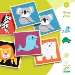 Djeco jeu de mémoire en bois Memo Wood - jouet éducatif FSC