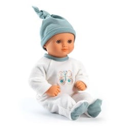 Djeco poppen 32 cm Neige - zachte babypop met pyjama
