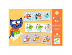 Djeco puzzel speelgoed duo-trio Puzzle trio - Stories FSC MIX