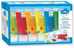 Djeco kleuren 6 Finger Paint Tubes