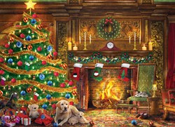 Eurographics puzzle Dominic Davison Labradors de Noël 1000 pièces puzzle