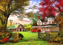 Eurographics puzzel Old Pumpkin Farm - Dominic Davison - 1000 stukjes