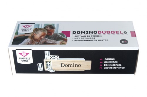 Twisk domino spel groot in houten kist - klassiek denkspel-2