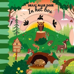 Lantaarn kinderboek interactief bosboek met draaischijf voor peuters