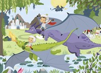 Nathan puzzle dragons - puzzle 45 pièces pour enfants