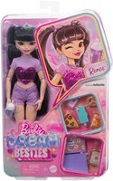 Mattel poupée mannequin Barbie Dream Besties Renee avec accessoires et mèches violettes