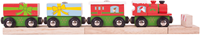 BigJigs houten kersttrein speelgoed - kerstcadeau treinset