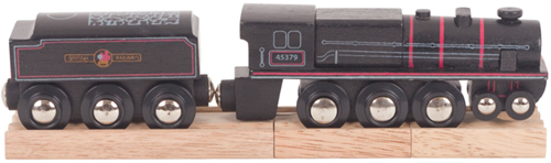 BigJigs houten stoomlocomotief trein - Black 5 - speelgoedtrein