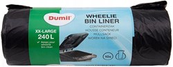 Dumil sacs poubelle XXL 240 litres - 10 pièces plastique noir