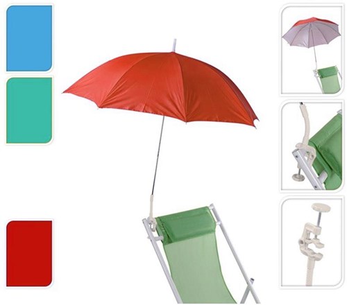 ProGarden stoelparasol rond 105cm met stok 90cm voor buiten