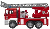 Bruder MAN brandweerwagen speelgoed met werkende spuit licht en geluid-3