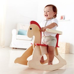 Hape schommelpaard Rock and Ride houten speelgoed voor peuters