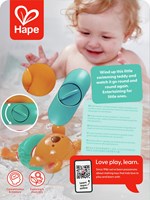 Hape Jouet de bain ours à remonter - Ours nageur-3