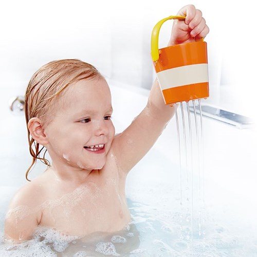 Hape ensemble de seaux colorés jouet de bain plaisir aquatique-3