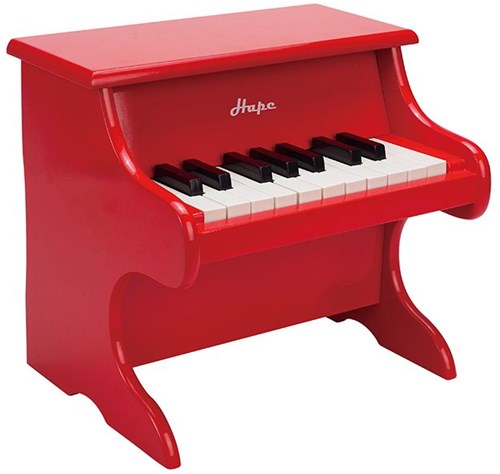 Hape piano speelgoedinstrument rood - houten kinder piano-2
