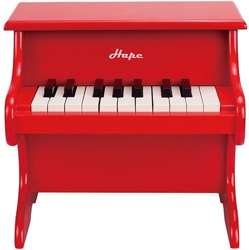 Hape piano speelgoedinstrument rood - houten kinder piano-3