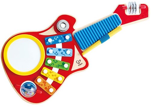 Hape instrument de musique 6-en-1 guitare jouet en bois pour enfants-2