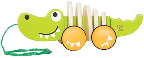 Hape Jouet à tirer crocodile en bois pour tout-petits-2
