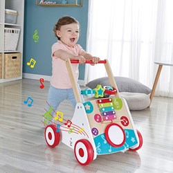 Hape chariot de marche My First Musical Walker avec musique et blocs