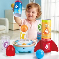 Hape jouet éducatif Rocket Ball Air Stacker jeu d'empilage coloré-3