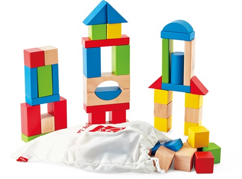 Hape Houten stapelblokken 50-delig