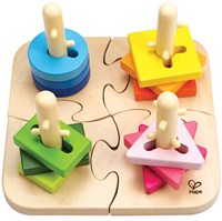 Hape houten sorteerpuzzel - creatieve pin puzzel voor peuters-2