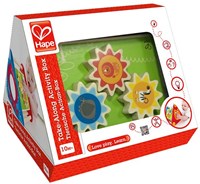 Hape boîte d'activités en bois jouet éducatif portable motricité-3