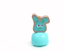 Hape Push & Run Lapin jouet à pousser en bois pour tout-petits