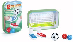 Hape voetbalspel Free Kick houten speelset 4 stuks