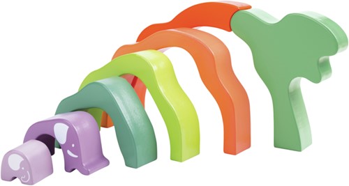 Hape Safari Olifant Stapelblokken
