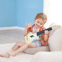 Hape ukulélé instrument de musique pour enfants - jouet en bois coloré