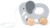 Hape éléphant à tirer en bois - jouet à pousser et tirer pour enfants-2