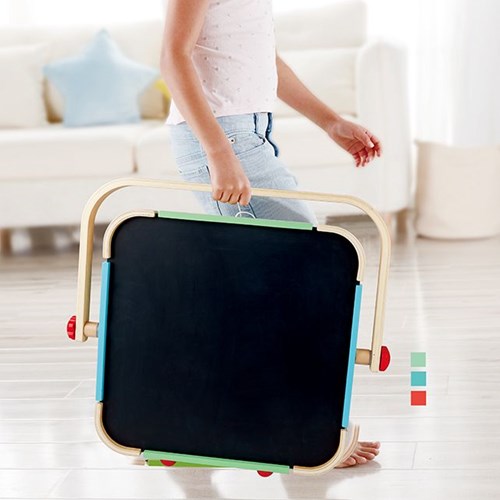 Hape draagbare kunststudio houten tekenezel magnetisch-2