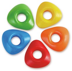 Hape crayons triangulaires - Easy-grip - 6 pièces - Multicolore