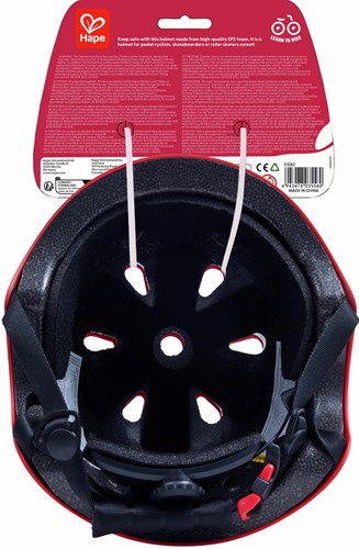 Hape casque vélo enfant rouge - réglable et résistant aux chocs-2