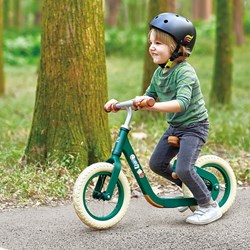 Hape draisienne apprendre l'équilibre vert avec selle réglable et poignées en liège
