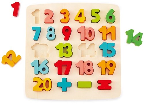 Hape rekenpuzzel - educatief houten speelgoed - 24 stukjes-2